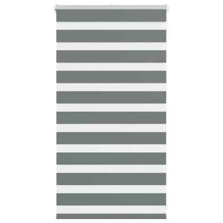 Estor cebra gris oscuro 70x100cm tejido ancho 65,9 cm poliéster