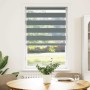 Estor cebra gris oscuro 70x100cm tejido ancho 65,9 cm poliéster