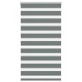 Estor cebra gris oscuro 80x100cm tejido ancho 75,9 cm poliéster by , Blinds and blinds - Ref: Foro24-4014101, Price: 23,30 €,...
