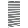 Estor cebra gris oscuro 80x100cm tejido ancho 75,9 cm poliéster by , Blinds and blinds - Ref: Foro24-4014101, Price: 23,30 €,...