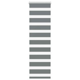 Estor cebra gris oscuro 45x150cm tejido ancho 40,9 cm poliéster by , Blinds and blinds - Ref: Foro24-4014120, Price: 17,12 €,...