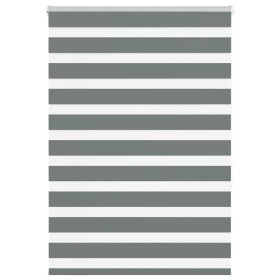 Estor cebra gris oscuro tejido ancho 110,9 cm poliéster by , Blinds and blinds - Ref: Foro24-4014134, Price: 29,05 €, Discoun...