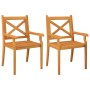 Juego de comedor de jardín 3 piezas madera maciza de acacia by vidaXL, Garden sets - Ref: Foro24-3057997, Price: 270,53 €, Di...