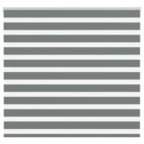Estor cebra gris oscuro tejido ancho 155,9 cm poliéster by , Blinds and blinds - Ref: Foro24-4014143, Price: 45,62 €, Discoun...