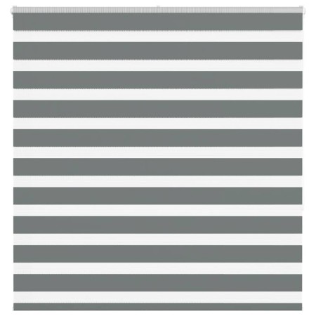 Estor cebra gris oscuro tejido ancho 145,9 cm poliéster de , Persianas y estores - Ref: Foro24-4014141, Precio: 33,72 €