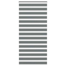 Estor cebra gris oscuro 100x230cm tejido ancho 95,9cm poliéster by , Blinds and blinds - Ref: Foro24-4014183, Price: 31,88 €,...