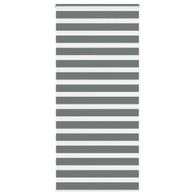 Estor cebra gris oscuro tejido ancho 110,9 cm poliéster by , Blinds and blinds - Ref: Foro24-4014160, Price: 31,63 €, Discoun...