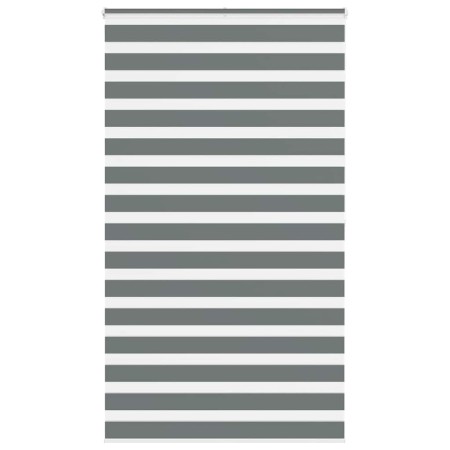 Estor cebra gris oscuro tejido ancho 120,9 cm poliéster by , Blinds and blinds - Ref: Foro24-4014162, Price: 33,12 €, Discoun...