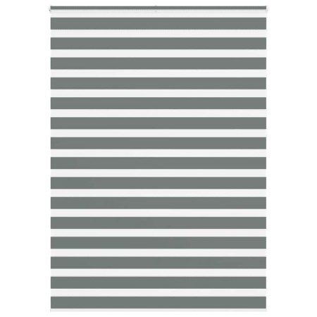 Estor cebra gris oscuro tejido ancho 155,9 cm poliéster by , Blinds and blinds - Ref: Foro24-4014195, Price: 42,00 €, Discoun...