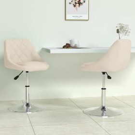Sillas de comedor giratorias 2 uds terciopelo crema by , dining chairs - Ref: Foro24-335282, Price: 124,92 €, Discount: %