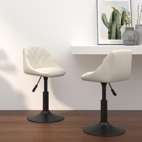 Sillas de comedor giratorias 2 uds terciopelo crema by , dining chairs - Ref: Foro24-335326, Price: 122,88 €, Discount: %