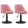 Sillas de comedor giratorias 2 unidades terciopelo rosa by , dining chairs - Ref: Foro24-335332, Price: 122,78 €, Discount: %