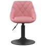 Sillas de comedor giratorias 2 unidades terciopelo rosa by , dining chairs - Ref: Foro24-335332, Price: 122,78 €, Discount: %