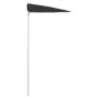 Semicircular garden umbrella with pole 300x150 cm black by vidaXL, Umbrellas - Ref: Foro24-315565, Price: 26,37 €, Discount: %