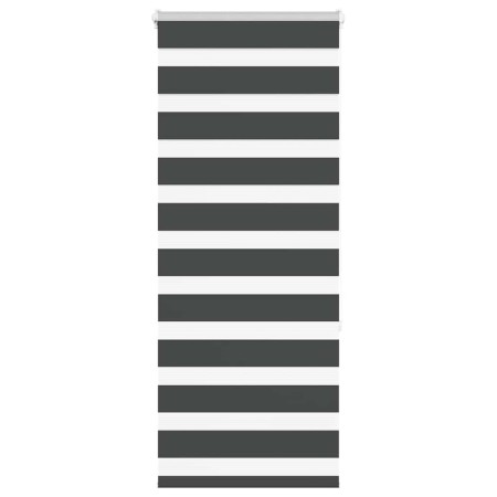 Estor cebra negro 55x150 cm tejido ancho 50,9 cm poliéster de , Persianas y estores - Ref: Foro24-4014226, Precio: 19,05 €, D...