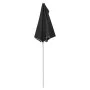 Semicircular garden umbrella with pole 300x150 cm black by vidaXL, Umbrellas - Ref: Foro24-315565, Price: 26,37 €, Discount: %