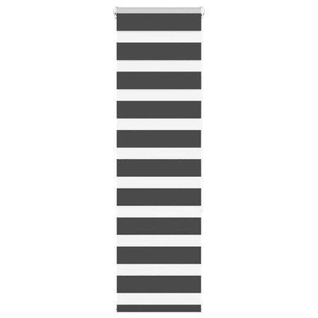 Estor cebra negro 45x150 cm tejido ancho 40,9 cm poliéster de , Persianas y estores - Ref: Foro24-4014224, Precio: 16,50 €, D...