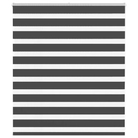 Estor cebra negro 120x100 cm tejido ancho 115,9 cm poliéster by , Blinds and blinds - Ref: Foro24-4014213, Price: 22,76 €, Di...