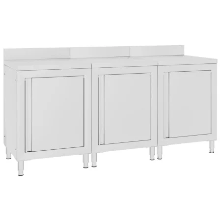 Mesa de trabajo comercial mueble acero inoxidable 180x60x96 cm de vidaXL, Restauración - Ref: Foro24-3058268, Precio: 688,20 ...