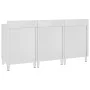 Mesa de trabajo comercial mueble acero inoxidable 180x60x96 cm de vidaXL, Restauración - Ref: Foro24-3058268, Precio: 688,20 ...