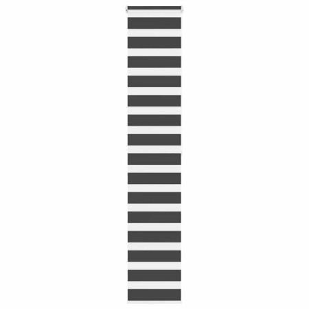 Estor cebra negro 50x200 cm tejido ancho 45,9 cm poliéster by , Blinds and blinds - Ref: Foro24-4014251, Price: 20,86 €, Disc...