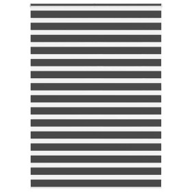 Estor cebra negro 155x200 cm tejido ancho 150,9 cm poliéster by , Blinds and blinds - Ref: Foro24-4014272, Price: 42,58 €, Di...