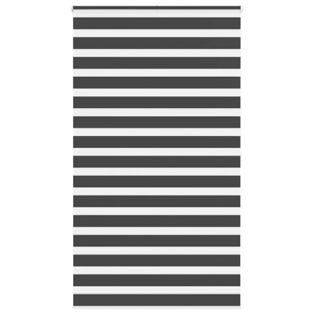 Estor cebra negro 125x200 cm tejido ancho 120,9 cm poliéster by , Blinds and blinds - Ref: Foro24-4014266, Price: 35,33 €, Di...