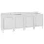 Professionelles Küchenspülbecken aus Edelstahl, 240 x 60 x 96 cm von vidaXL, Wiederherstellung - Ref: Foro24-3058272, Preis: ...