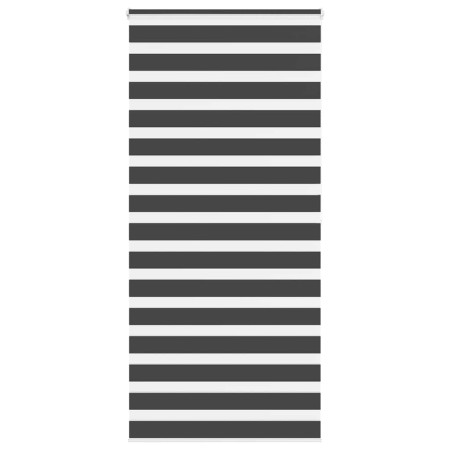 Estor cebra negro 115x200 cm tejido ancho 110,9 cm poliéster by , Blinds and blinds - Ref: Foro24-4014264, Price: 33,73 €, Di...
