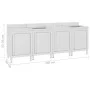 Professionelles Küchenspülbecken aus Edelstahl, 240 x 60 x 96 cm von vidaXL, Wiederherstellung - Ref: Foro24-3058272, Preis: ...