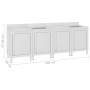 Professionelles Küchenspülbecken aus Edelstahl, 240 x 60 x 96 cm von vidaXL, Wiederherstellung - Ref: Foro24-3058272, Preis: ...