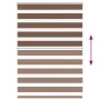 Estor cebra marrón 105x100 cm tejido ancho 100,9 cm poliéster by , Blinds and blinds - Ref: Foro24-4014314, Price: 25,01 €, D...