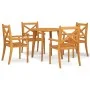 Juego de comedor de jardín 5 piezas madera maciza de acacia de vidaXL, Conjuntos de jardín - Ref: Foro24-3057998, Precio: 399...