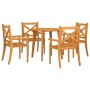 5-piece solid acacia wood garden dining set by vidaXL, Garden sets - Ref: Foro24-3057998, Price: 413,74 €, Discount: %