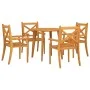 Juego de comedor de jardín 5 piezas madera maciza de acacia de vidaXL, Conjuntos de jardín - Ref: Foro24-3057998, Precio: 399...