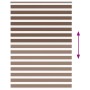 Estor cebra marrón 160x200 cm tejido ancho 155,9 cm poliéster by , Blinds and blinds - Ref: Foro24-4014377, Price: 38,16 €, D...