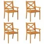 Juego de comedor de jardín 5 piezas madera maciza de acacia de vidaXL, Conjuntos de jardín - Ref: Foro24-3057998, Precio: 399...