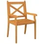 Juego de comedor de jardín 5 piezas madera maciza de acacia de vidaXL, Conjuntos de jardín - Ref: Foro24-3057998, Precio: 399...