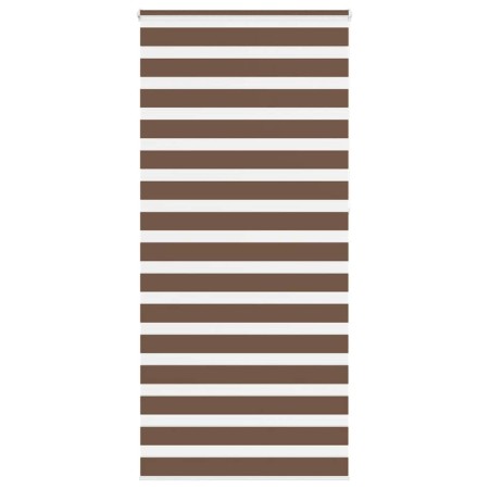 Estor cebra marrón 115x230 cm tejido ancho 110,9 cm poliéster by , Blinds and blinds - Ref: Foro24-4014394, Price: 32,52 €, D...