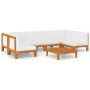 Garden furniture and cushions set 7 pieces solid acacia wood by vidaXL, Garden sets - Ref: Foro24-3058136, Price: 813,08 €, D...