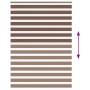 Estor cebra marrón 165x230 cm tejido ancho 160,9 cm poliéster by , Blinds and blinds - Ref: Foro24-4014404, Price: 41,96 €, D...