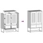 Aparador de acero rosa 68x39x111,5 cm by , Sideboards - Ref: Foro24-853363, Price: 147,85 €, Discount: %