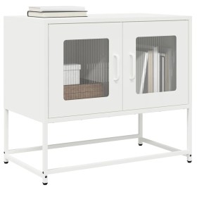 Mueble para TV acero laminado en frío blanco 68x39x60,5 cm by , TV Furniture - Ref: Foro24-853337, Price: 73,37 €, Discount: %