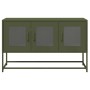 Mueble TV acero laminado en frío verde oliva 100,5x39x60,5 cm by , TV Furniture - Ref: Foro24-853342, Price: 97,88 €, Discoun...