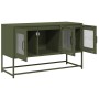 Mueble TV acero laminado en frío verde oliva 100,5x39x60,5 cm by , TV Furniture - Ref: Foro24-853342, Price: 97,88 €, Discoun...