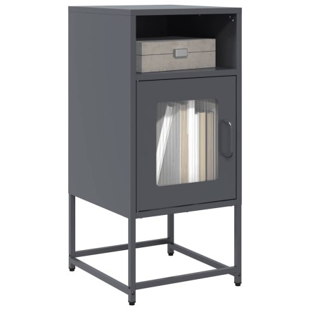 Mesilla de noche antracita 36x39x78 cm acero laminado en frío de , Aparadores - Ref: Foro24-853412, Precio: 47,86 €, Descuent...