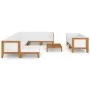 Juego muebles de jardín y cojines 10 pzas madera maciza acacia de vidaXL, Conjuntos de jardín - Ref: Foro24-3058126, Precio: ...
