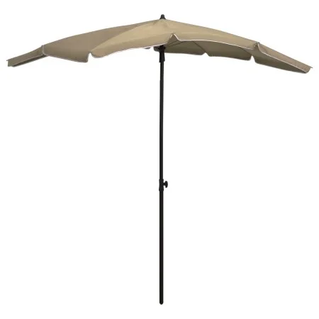Garten Sonnenschirm mit Mast taupe grau 200x130 cm von vidaXL, Sonnenschirme - Ref: Foro24-315554, Preis: 37,69 €, Rabatt: %