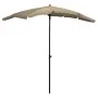 Garten Sonnenschirm mit Mast taupe grau 200x130 cm von vidaXL, Sonnenschirme - Ref: Foro24-315554, Preis: 37,69 €, Rabatt: %