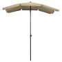 Garden umbrella with taupe grey pole 200x130 cm by vidaXL, Umbrellas - Ref: Foro24-315554, Price: 38,48 €, Discount: %